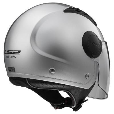 LS2, Casco jet de moto Airflow gris, L