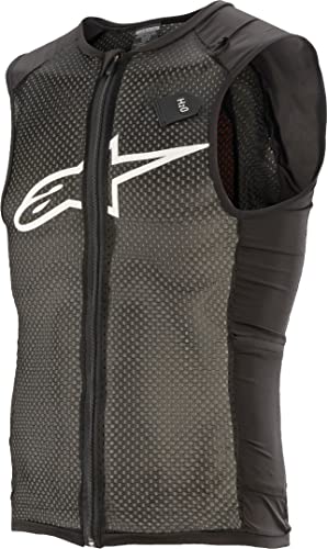 Alpinestars Chaleco de protección Paragon Plus, Negro/Blanco, M Unisex Adulto