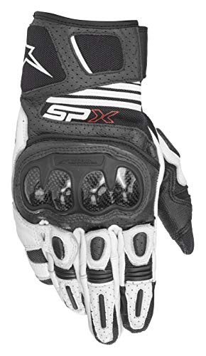 Alpinestars SP X Air Carbon V2 Guantes de Motocicleta (Black/White,XL)