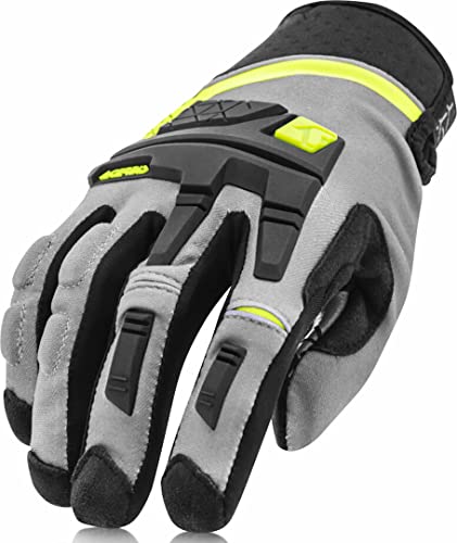 ACERBIS 0023993.318.066 CE X-Enduro Guantes para Motos Negro/Amarillo L, Unisex-Adult