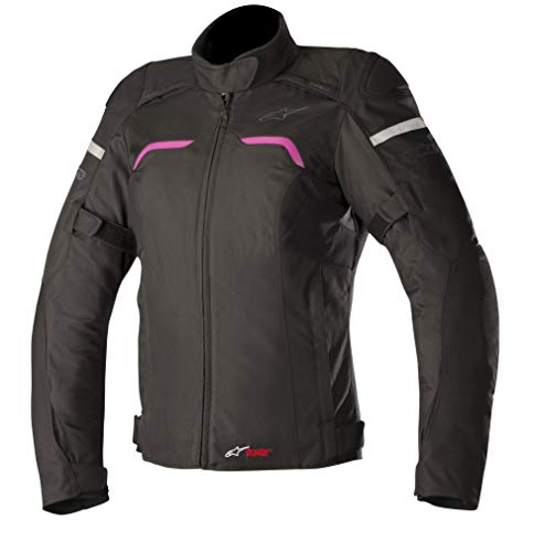 Alpinestars Chaqueta moto Stella Hyper Drystar Jacket Black Fuchsia, Negro/Fuchsia, S