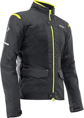 Acerbis 0022755.318.068 - Chaqueta Ramsey My Vented 2 Long XL, negro/amarillo, XL