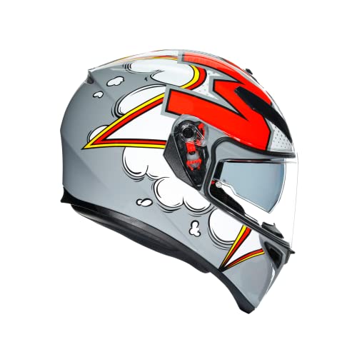 AGV CASCO K3 SV MULTI MPLK ML BUBBLE GREY/WHITE/RED