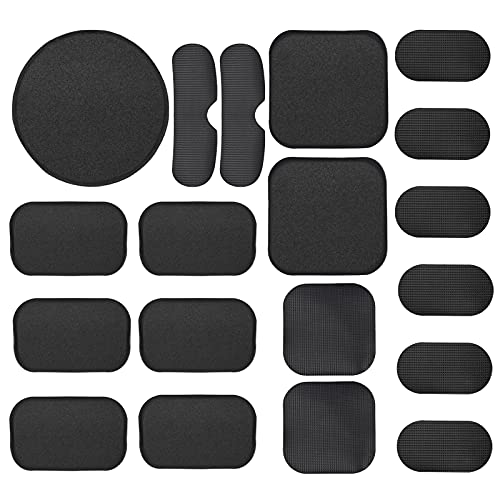 19 Pcs Almohadilla Casco Moto Almohadillas Casco Bicicleta Almohadilla Táctica para Casco Accesorios para Casco de Bicicleta Almohadillas de Espuma para Casco