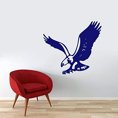 Flying Eagle Wall Decal Hombre Cueva Animal Mural Habitación de los niños Guardería Decoración para el hogar Arte de la pared extraíble Etiqueta de la pared Calcomanías otro color 42x45cm