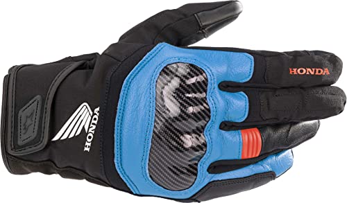 Alpinestars Honda SMX Z Drystar Guantes de Motocicleta (Black/Red/Blue,M)