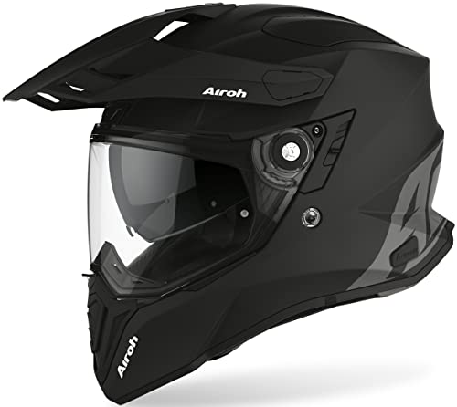 Airoh Commander Color Black Matt Casco de Moto, Hombre, Negro, XS