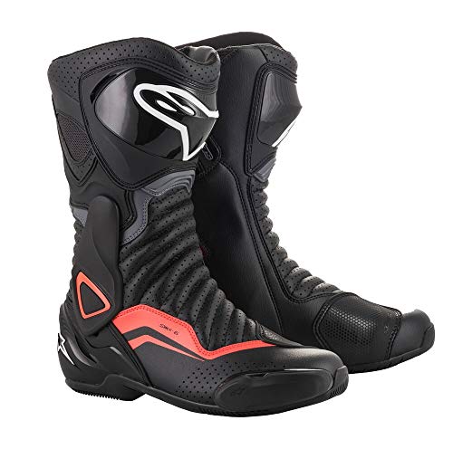 Alpinestars SMX-6 V2 Vented Men's Street Motorcycle Boots - Black/Black / 41