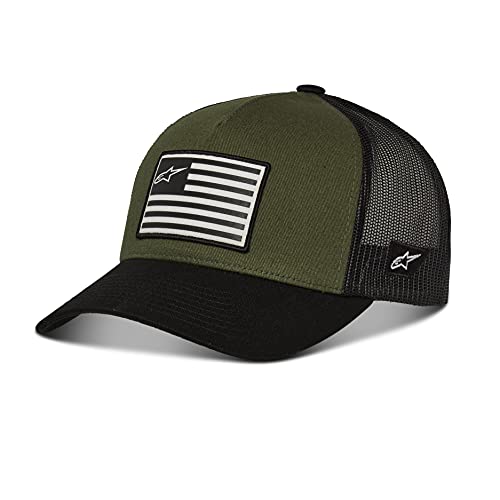 Alpinestars, Flag Snapback, Gorra De Beisbol, Militar/Blk, Os, Hombre