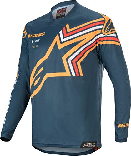 Alpinestars Camiseta De MX 2020 Racer Braap Azuloscuro-Anaranjado (L, Azuloscuro)