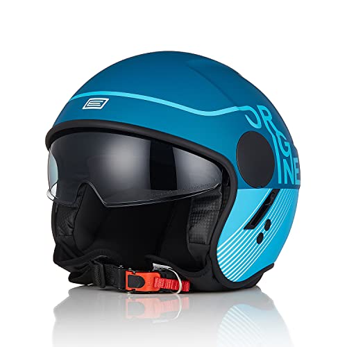 ORIGINE Casco Jet Moto Casco Scooter Abierto con Visera Homologado ECE 22-06