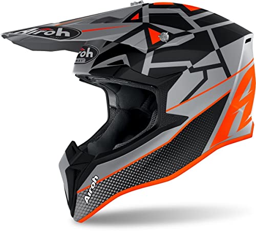 Airoh Helmet Junior Wraap Mood Orange Matt Ys