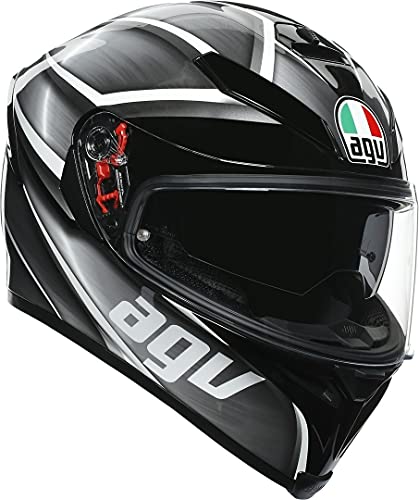 AGV, E2205 Multi Mplk, K-5 S Tempest Casco Negro/Plata XXL (63/64)