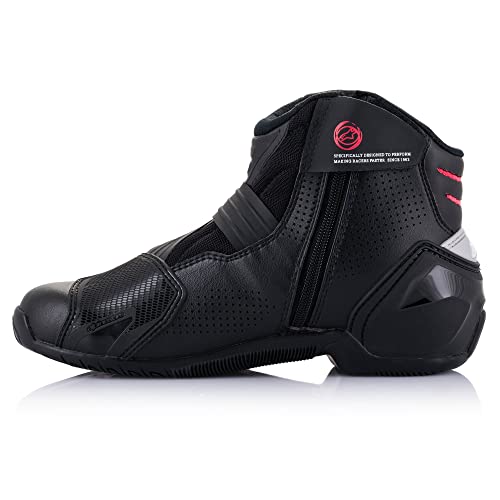 Alpinestars Zapatos de moto Stella SMX-1 R V2 Vented para mujer, color negro/rosa, 38