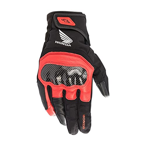 Alpinestars Honda SMX Z Drystar Guantes de Motocicleta (Black/Red,S)