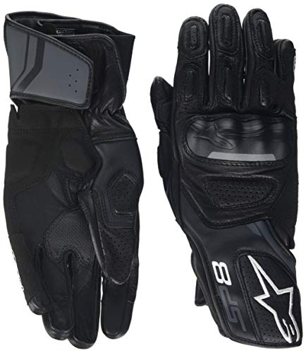 Alpinestars 1694340202 Guantes de Moto, Negro, M