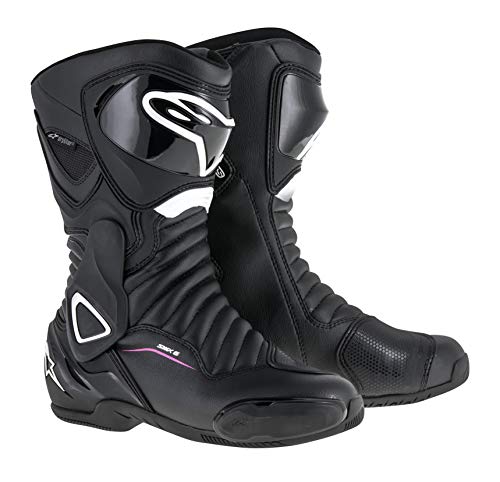 Alpinestars Botas moto Stella Smx-6 V2 Drystar Negro Blanco Fucsia, Negro/Blanco/Fucsia, 39