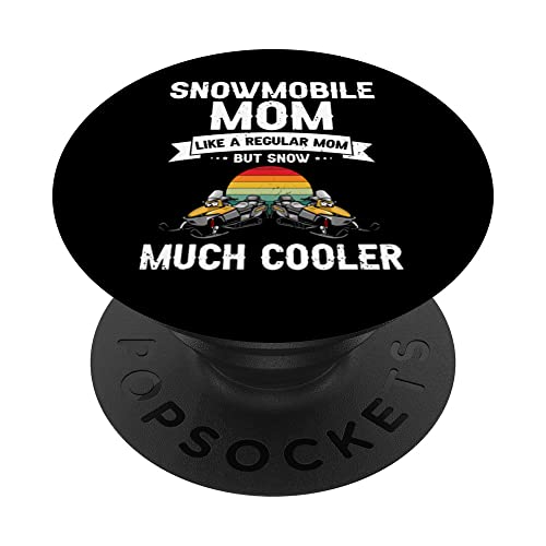 Diseño de la madre de la moto de nieve y del trineo a motor PopSockets PopGrip Intercambiable