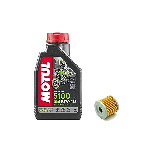 Kit de revisión de filtro de aceite original Keeway + Motul 5100 10W40 1LT para RKF125 y RKR125