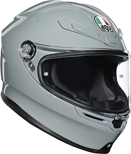 AGV K6 Casco de Motocicleta, Accesorio Unisex para Adultos, Gris, 2XL