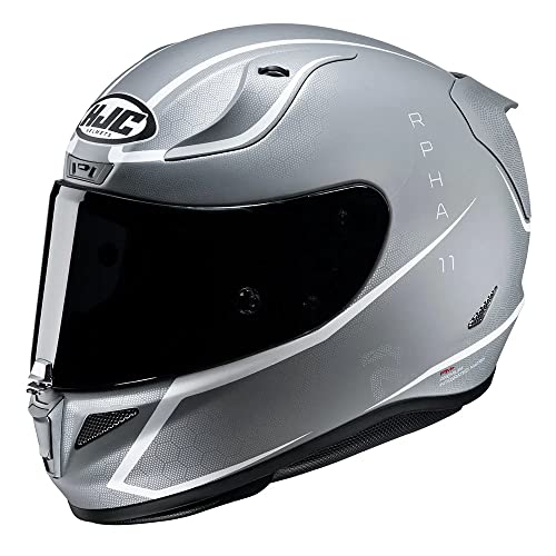 R16JAWM - Casco de motocicleta HJC RPHA 11 Jarban M blanco (MC10SF)