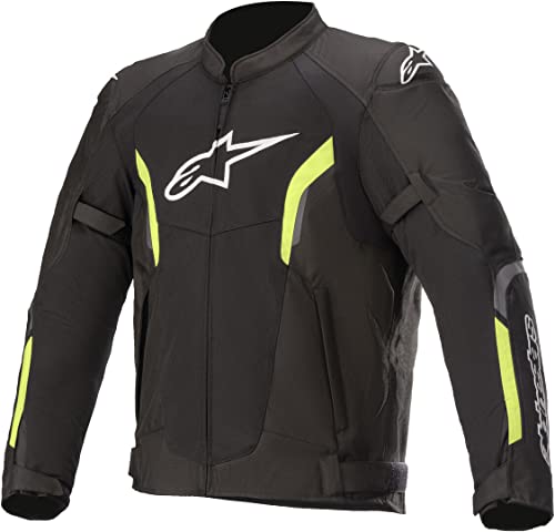 Alpinestars AST V2 Air Jacket Black/Fluo Yellow Chaqueta, Negro y Amarillo Fluorescente, Extra-Large para Hombre