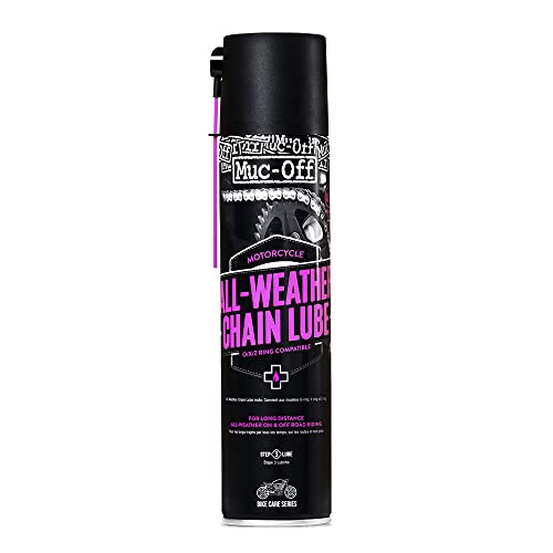 Muc-Off 637US - Lubricante para todo clima para cadena de motocicleta, 400 ml