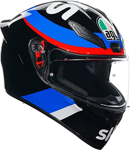 AGV K-1 S VR46 Sky Racing Team Casco (Black/Red/Blue,L (59/60))