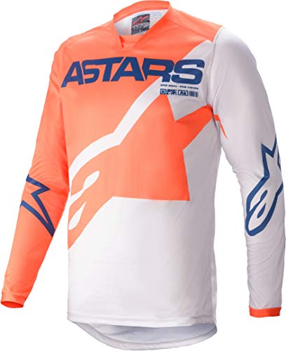 Alpinestars Crossshirt Racer Braap White/Orange-L