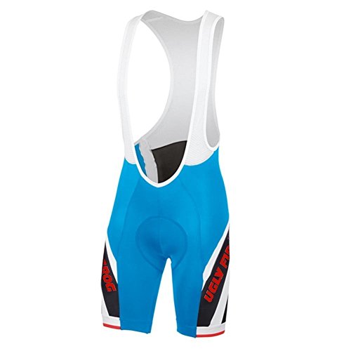 UGLY FROG Culote Corto con Tirantes para Hombre Ciclismo Acolchado Pantalón Gel Culotte para MTB Ciclistas Transpirable Secado Rápido Verano Triatlón Ropa DKMX01