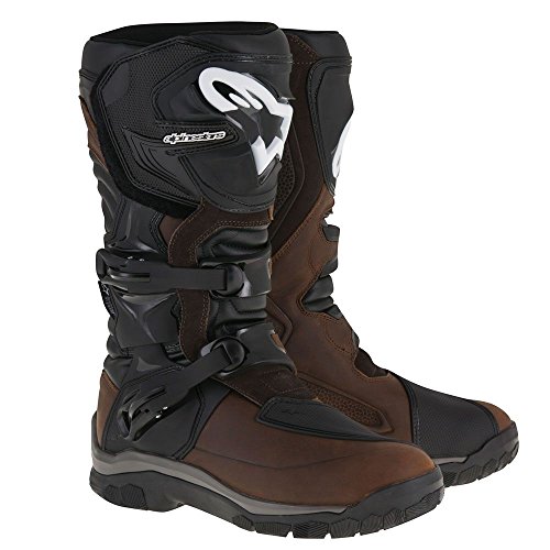 Alpinestars Corozal Adventure Drystar - Botas de moto aceitadas, color negro y marrón 40/41