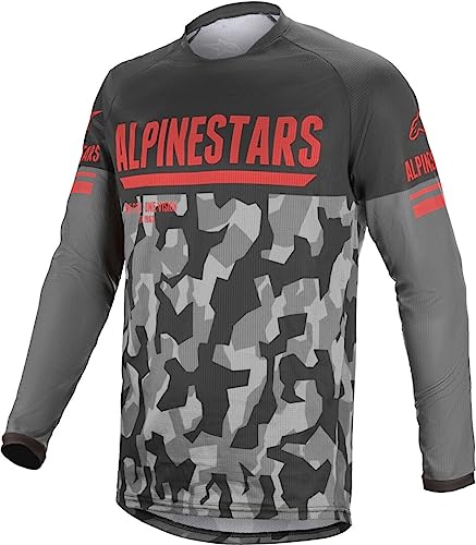 Alpinestars Venture R Jersey Grey Camo/Fluo Red