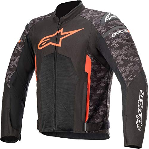 Alpinestars T-GP PLUS R V3 AIR CHAQUETA MOTORISTA NEGRO CAMUFLADO ROJO FLUO M