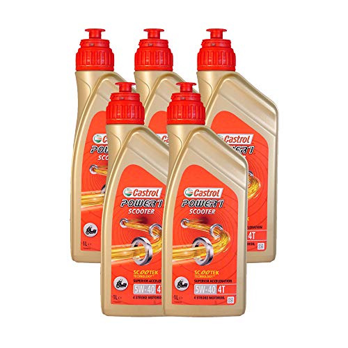 LUBRIALPHA Castrol Power 1 Scooter 4T 5W40 5 Litri