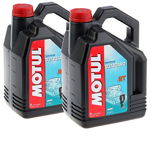 Lubricantes para motor 2 Tiempos Fuera Borda Mineral - Motul Outboard 2T, Pack 10 litros