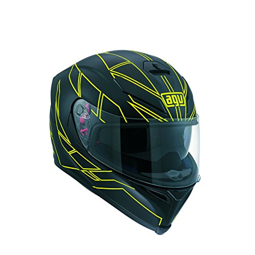 AGV Casco K-5 E2205 Multi, color Negro/Amarillo, talla 10