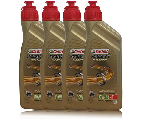 4 L de aceite de motor Castrol Power 1 Racing 4T 10W40.