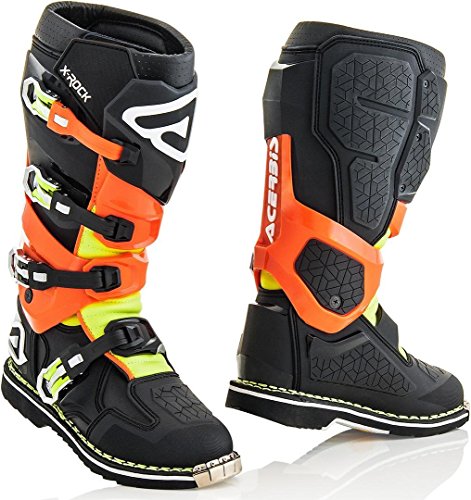 Bota x-rock Color Negro/Naranja flúor t.43 