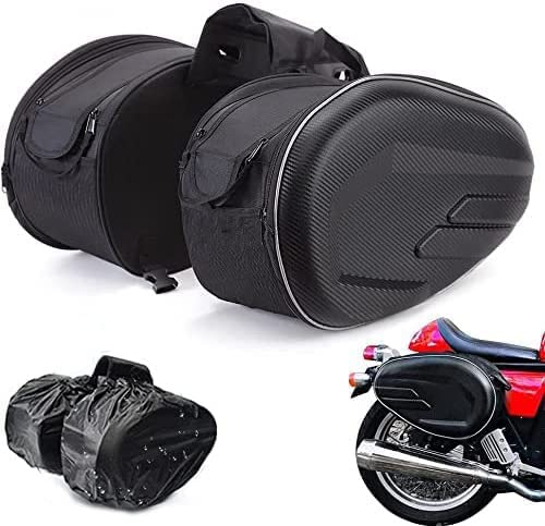 JFG RACING - Alforjas para motocicleta, impermeable, para viaje, 36 L - 58 L, capacidad ampliable.