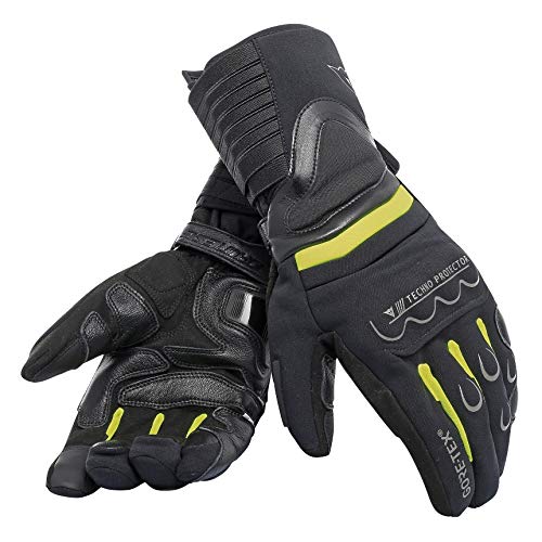 Dainese 1815893-R17-L Guantes para Moto, Negro/Fluo Amarillo/Negro, L