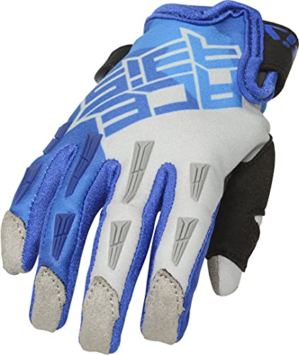 ACERBIS 0024281.249.062 CE MX X-K Guantes para niños de Moto Azul/Gris S, Unisex-Adult, Multicolor, Talla Unica