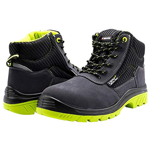 Bellota 7230941S1P - Bota de Seguridad de Hombre y Mujer (Talla 41) de Piel Serraje Transpirable, Ligera y Resistente a Golpes y Rozaduras