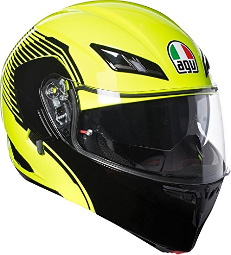 AGV Compact ST Vermont Casco modular abatible amarillo neón/negro, XS