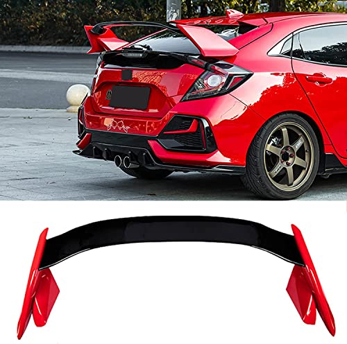 Alerones traseros de ABS para H-on-da Civic Fk7 2016-2018, alerones decorativos del alerón trasero del amortiguador del maletero de calidad, accesorios de ajuste de estilo de carrocería (4 colores)