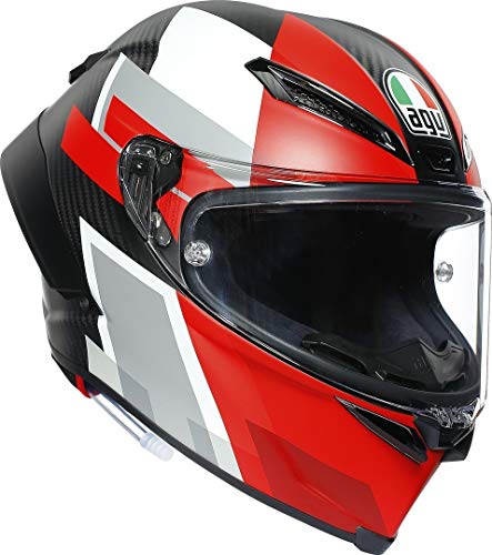 AGV - Casco PISTA GP RR ECE-DOT MULTI MPLK Performance Carbon/Red XXL XXL COMPETIZIONE CARBON/WHITE/RED