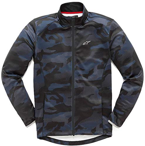 Alpinestars Purpose Mid Layer Chaqueta Deportiva, Azul (Camo Print 1260), Large para Hombre