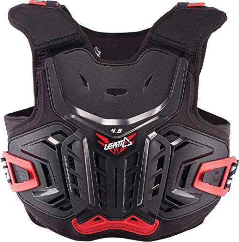 Leatt 4.5 - Protector de pecho para moto unisex – Adulto, Negro/Rojo, 134-146