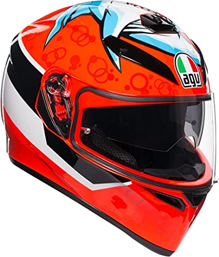 AGV K3 SV Attack Casco De Moto De Cara Completa Tamano XL