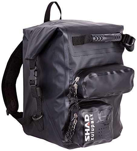 SHAD W0SB28 Rear Bag SW28 Bolsa Blanda para Motocicleta, Resistente al Agua, Color Negro