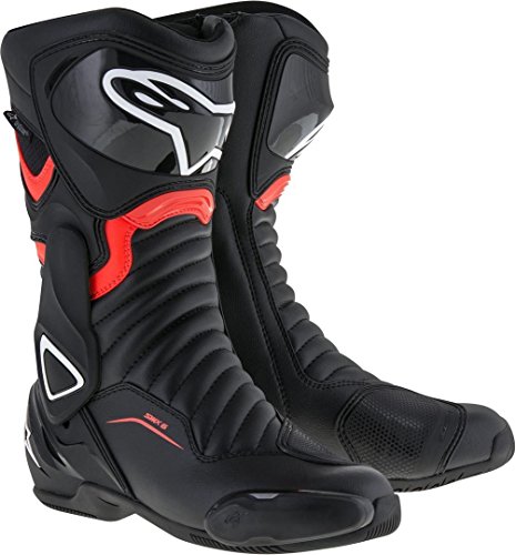 Alpinestars - Botas de moto Smx-6 V2 Drystar Negro Rojo Fluo - 45